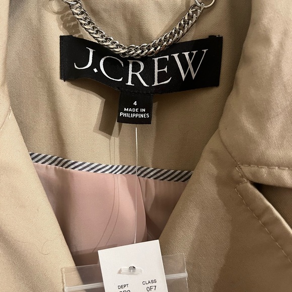 Jcrew Icon trench coat size 4 new - Picture 3 of 11